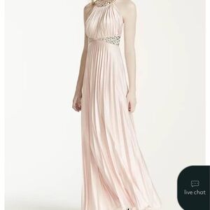 Sequin Hearts Blush Maxi Dress